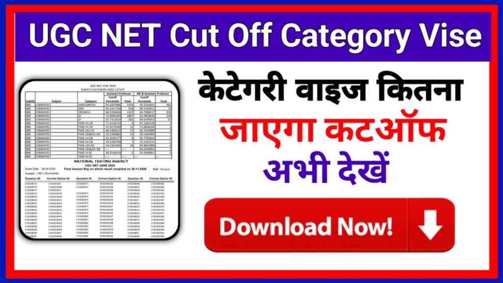 UGC NET Cut Off 2024 Category Wise