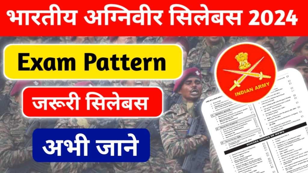 Indian Army Agniveer Complete Syllabus 2024