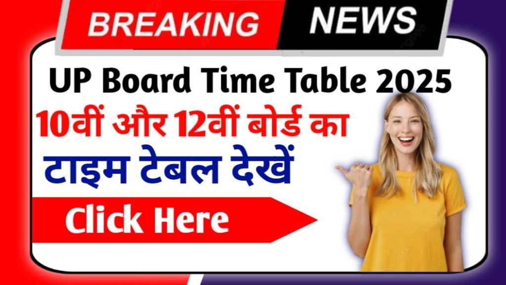 UP Board 10th 12th Time Table 2025